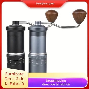 Râșniță de cafea manuală pentru boabe, design modern simplu, imprimare logo disponibilă, mărci private licențiate