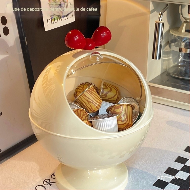 Tavă de afișare pentru capsule de cafea pentru pantry-ul biroului — design creativ și drăguț, lansare vara 2020