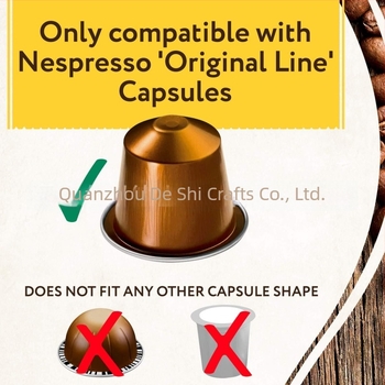 Suport metal pentru capsule de cafea, montaj pe perete cu bandă adezivă, design modern minimalist, lansat în iarna 2020