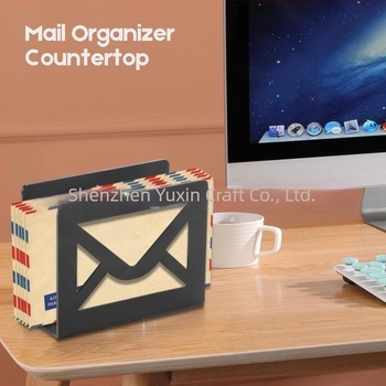 Organizator metal pentru corespondență, suport de birou pentru scrisori, din fier, Brand YX