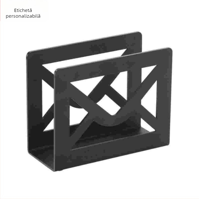 Organizator metal pentru corespondență, suport de birou pentru scrisori, din fier, Brand YX