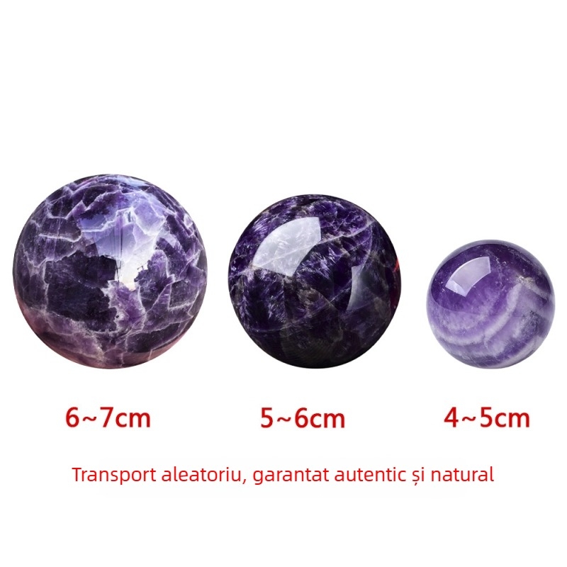 Sferă de cristal din ametist, brand Air, ambalată individual