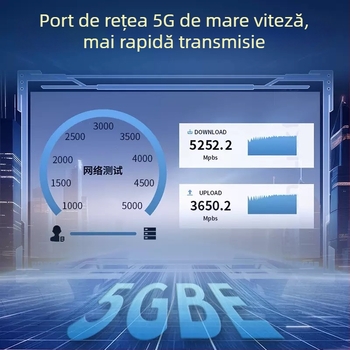 HD adaptor Ethernet USB-C la RJ-45, USB 3.0, 5 Gbps, fără driver, Plug-and-Play