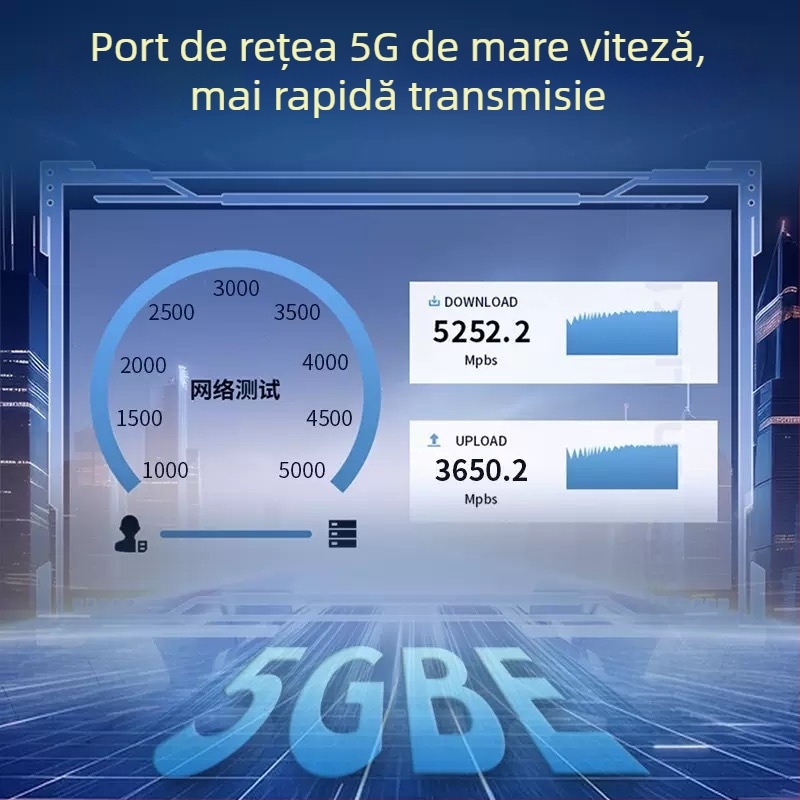 HD adaptor Ethernet USB-C la RJ-45, USB 3.0, 5 Gbps, fără driver, Plug-and-Play