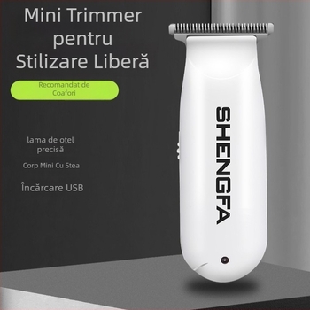Feiyba mini mașină de tuns electric RFCD-3020, cu baterie încorporată, motor cu perii, lame din oțel inoxidabil, autonomie baterie 0–1 h