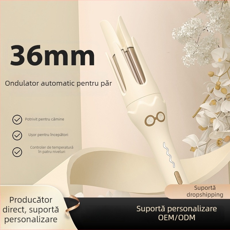 Tipul produsului: Fier de păr electric pentru bucle și netezire; Caracteristici cheie: element de încălzire din turmalin ceramic, reglare temperatură 15 trepte, 50W, 220V (element de încălzire ceramic din turmalin; reglare temperatură 15 trepte; 50W; 220V)