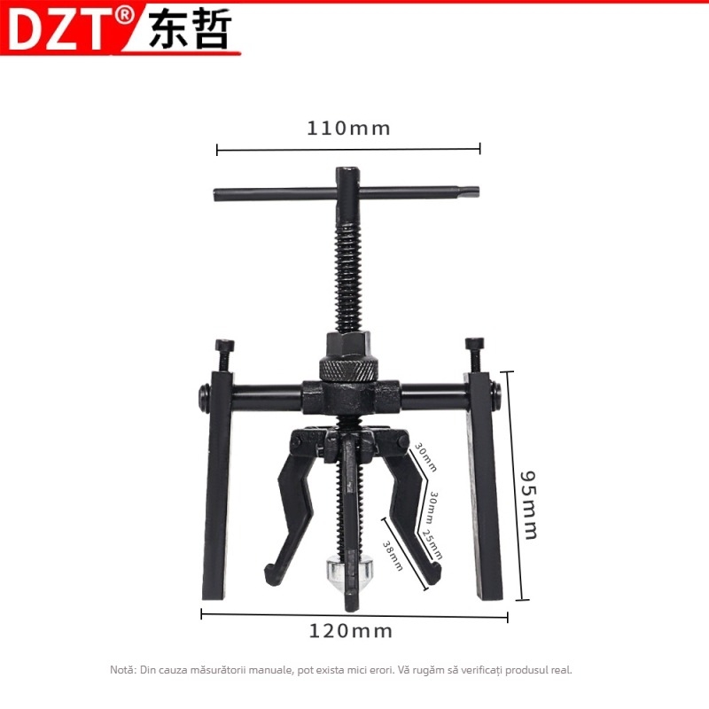 Demonteur cu trei gheare pentru rulmenți – unelte din oțel, marcă DZT, serie Hardware