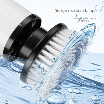 Mop electric cu mâner extensibil și afișaj LCD — perie de curățare 8 în 1 pentru bucătărie și baie