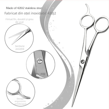 FMBC Foarfece pentru breton, oțel inoxidabil, subțiere 25%, pentru uz casnic