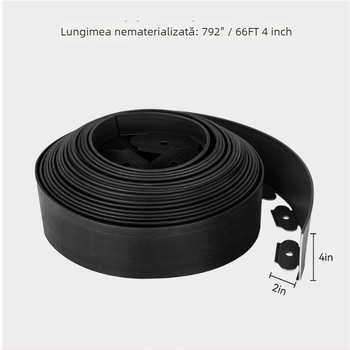 Set de delimitatori din cauciuc pentru peisaj, în formă de L, trei piese, pentru gazon și grădină — Brand Yao Kun Biao