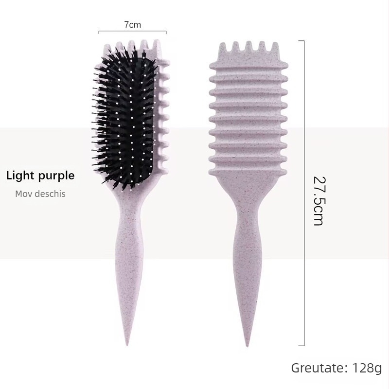 Perie de definire a buclelor – ABS, pieptene curling, Color ode