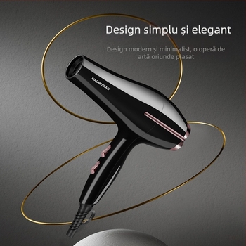 Uscător de păr profesional pentru salon, 850W, 2 viteze de flux de aer, duză concentratoare, protecție la supraîncălzire, 220V