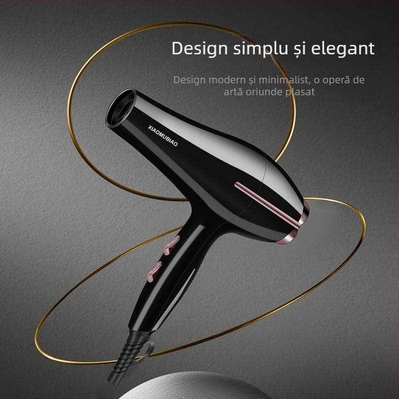 Uscător de păr profesional pentru salon, 850W, 2 viteze de flux de aer, duză concentratoare, protecție la supraîncălzire, 220V