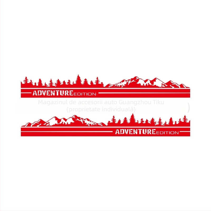 Autocolant pentru caroserie auto – garnitură laterală (side skirt), cod K-661, autoadeziv, personalizare la cerere