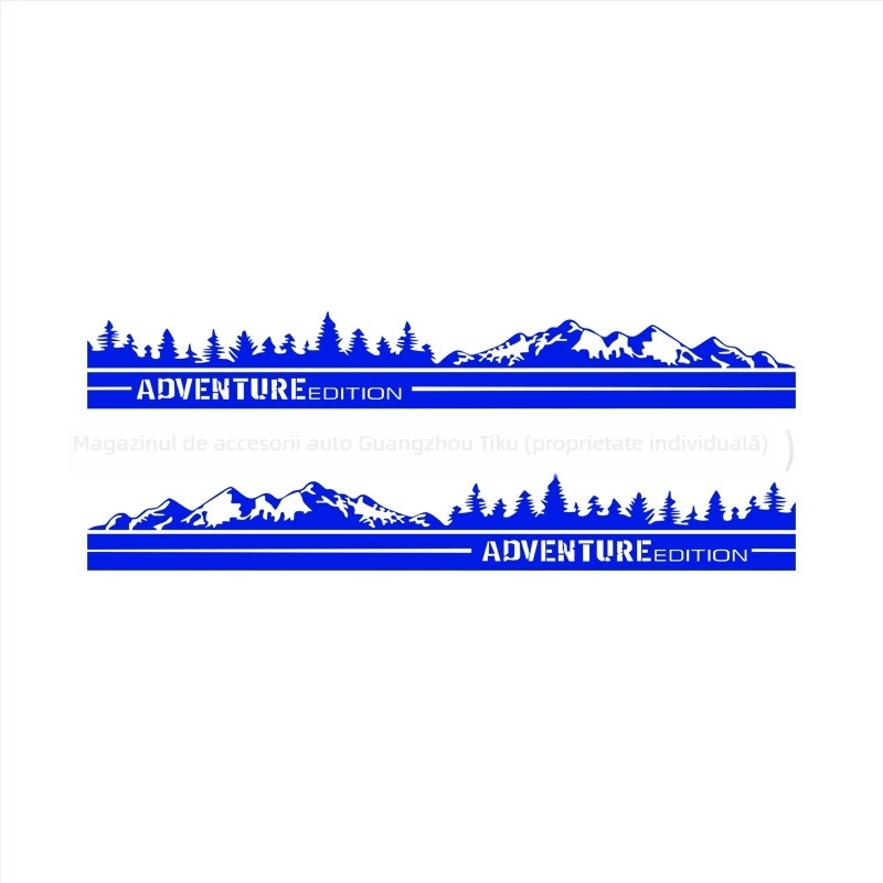 Autocolant pentru caroserie auto – garnitură laterală (side skirt), cod K-661, autoadeziv, personalizare la cerere