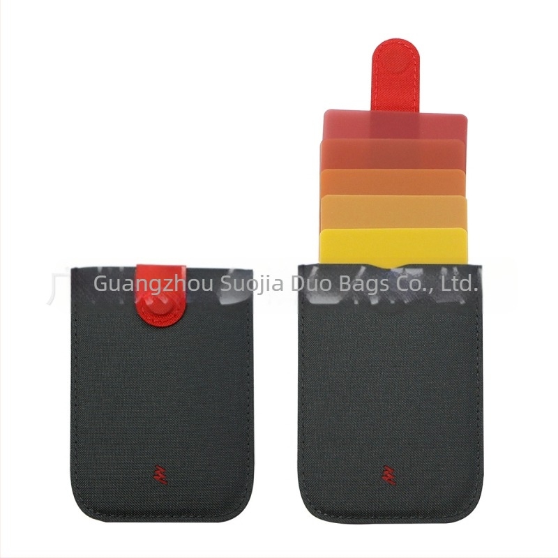 Portofel pentru carduri unisex cu straturi glisante, din Oxford, stil streetwear, primăvara 2024