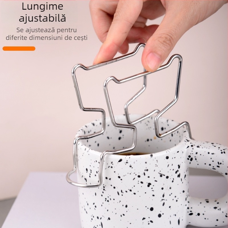 Suport din oțel inoxidabil pentru filtre de cafea pour-over — design modern minimalist