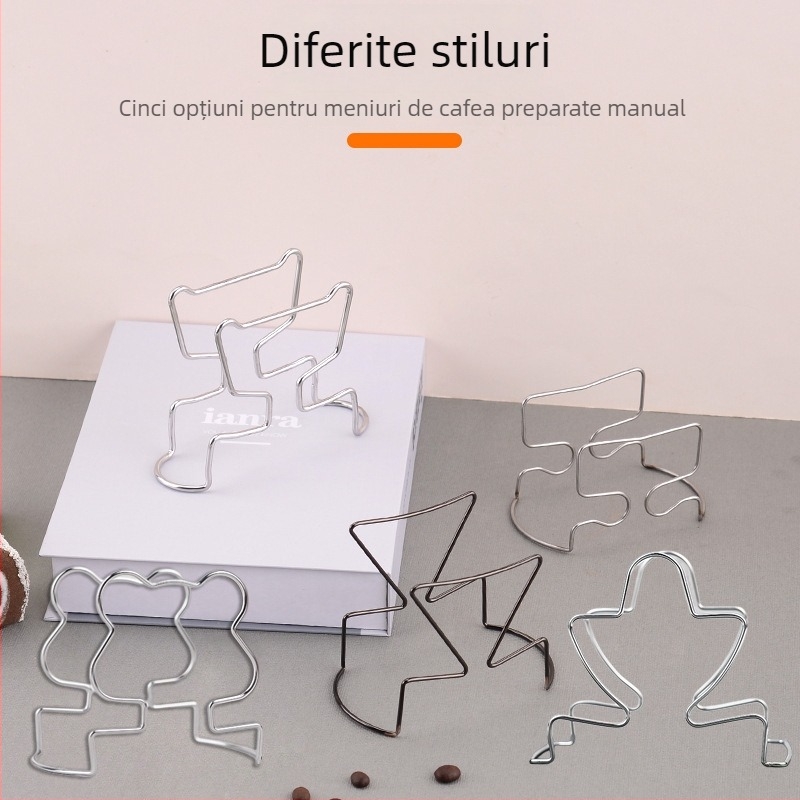 Suport din oțel inoxidabil pentru filtre de cafea pour-over — design modern minimalist