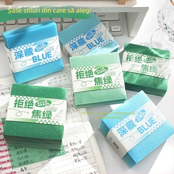 Note lipicioase și etichete de memo în stil brick, adezive: Da, marcă: yj, etichete transparente, IP status: Neautorizat