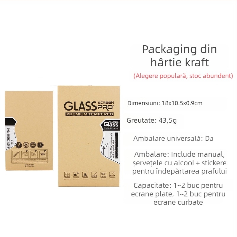 Protecție ecran din sticlă călită pentru Samsung Galaxy A14/A24/A34/A54 – ecran complet, anti-amprentă, rezistent la praf, rezistent la explozie, rezistent la căderi