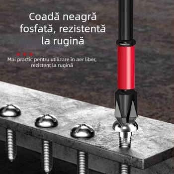 Șurubelniță electrică cu cap cruce, inel magnetic din oțel wolfram, duritate înaltă, vârf anti-alunecare