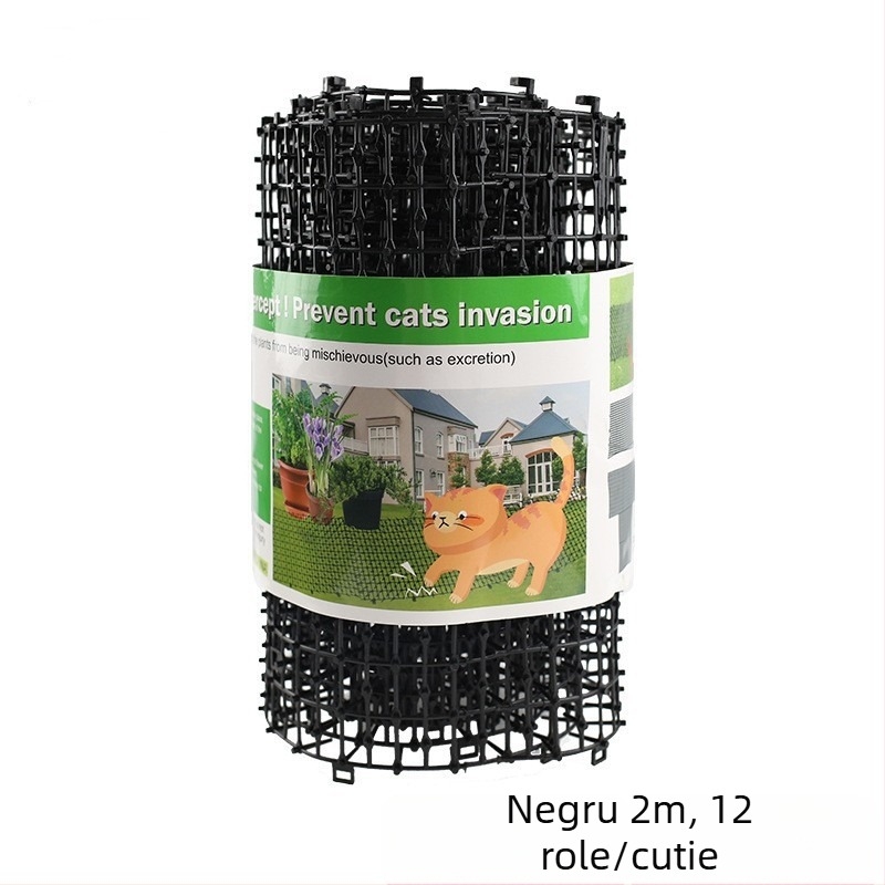 Țepi anti pisică pentru balcon – plasă anti pisică, material PP, pentru pisici, utilizare: descurajare și protecție de pași, categorie: adăpost pentru animale