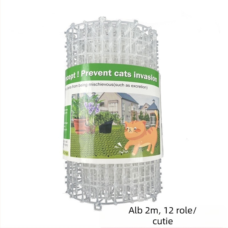 Țepi anti pisică pentru balcon – plasă anti pisică, material PP, pentru pisici, utilizare: descurajare și protecție de pași, categorie: adăpost pentru animale