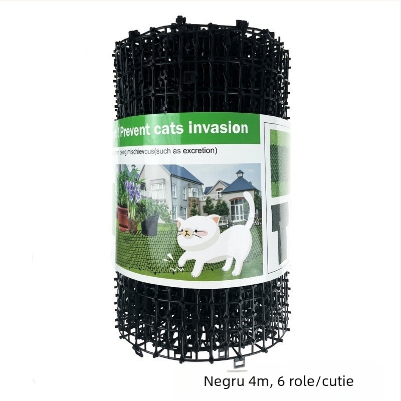 Țepi anti pisică pentru balcon – plasă anti pisică, material PP, pentru pisici, utilizare: descurajare și protecție de pași, categorie: adăpost pentru animale