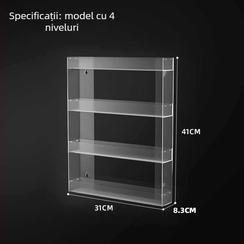 Raft de afișaj pentru țigări, montat pe perete, depozitare cu mai multe niveluri, din plastic