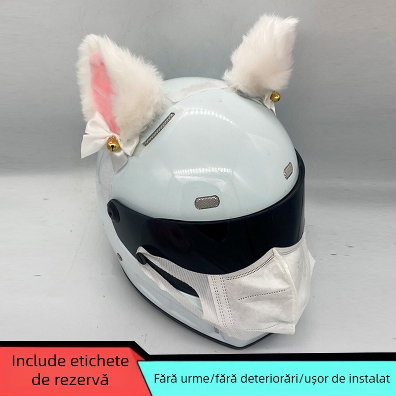 NYQD ABS Decorare cască cu urechi de pisică pentru motocicletă electrică, certificare 3C