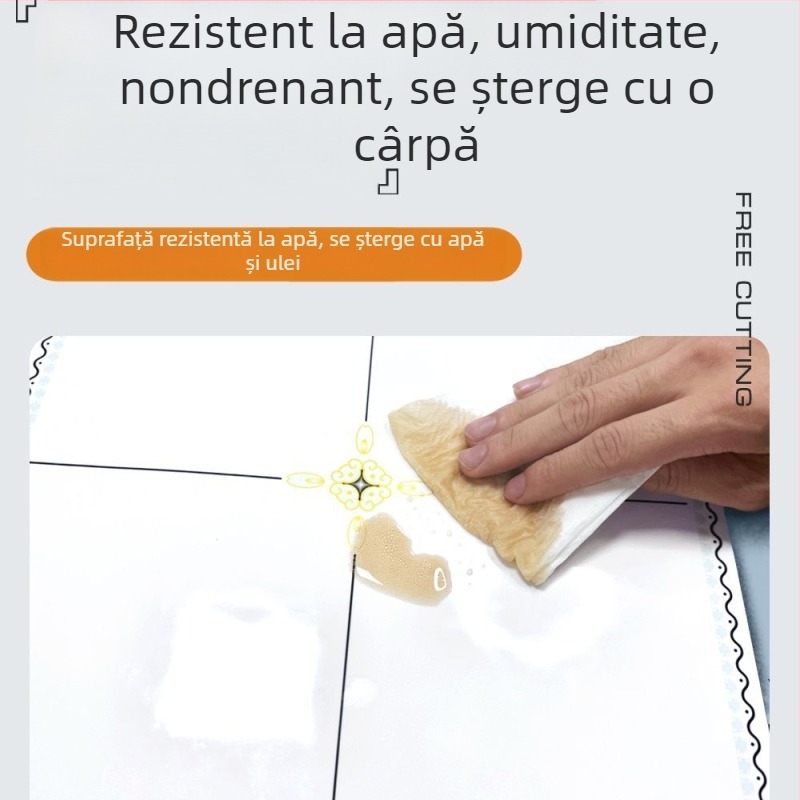 Tapet autoadeziv pentru tavan cu model geometric, rezistent la apă și pete, grosime 2,5 mm