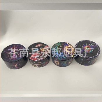 Râșniță de tutun, aliaj de zinc, patru niveluri, imprimare UV, posibilitatea de imprimare a logo-ului