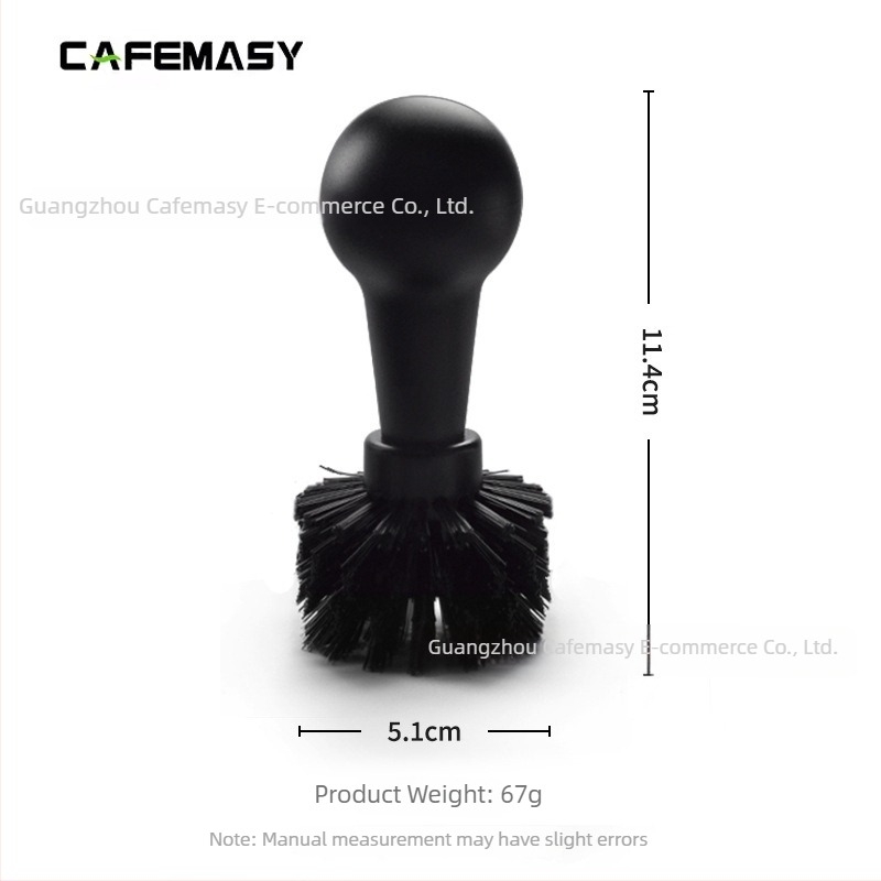 Perie de curățare pentru mașina de cafea semi-automată, cu cap detașabil și mâner pentru mașinile espresso