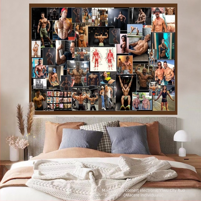 Tapiserie de perete — pluș, 100% poliester, stil modern minimalist (transfer termic digital; formă dreptunghiulară)