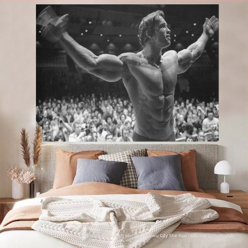 Tapiserie de perete — pluș, 100% poliester, stil modern minimalist (transfer termic digital; formă dreptunghiulară)