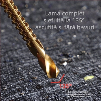 Enjoy burghiu canelator dințat pentru bormașină electrică – ansamblu multifuncțional pentru canelare și găurire în lemn