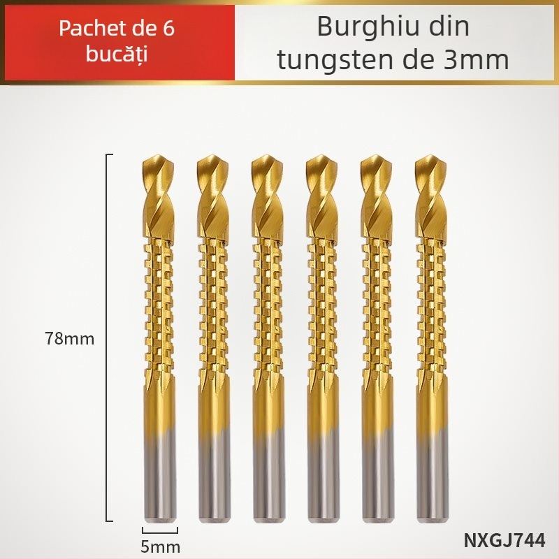 Enjoy burghiu canelator dințat pentru bormașină electrică – ansamblu multifuncțional pentru canelare și găurire în lemn