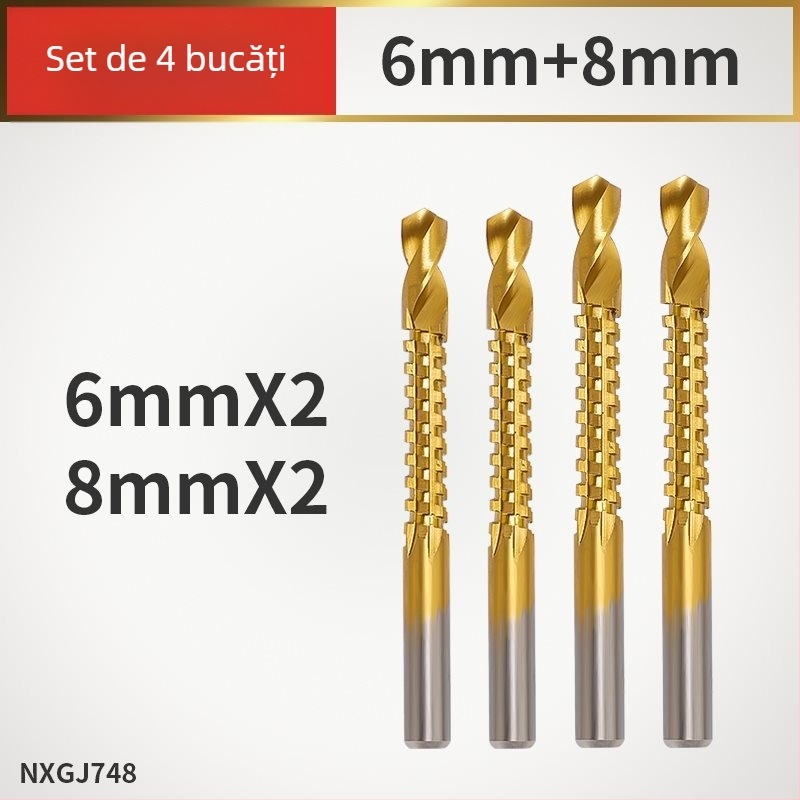 Enjoy burghiu canelator dințat pentru bormașină electrică – ansamblu multifuncțional pentru canelare și găurire în lemn