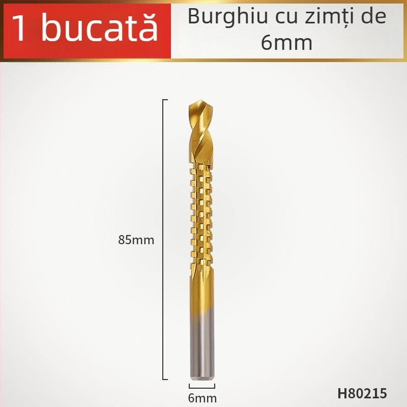 Enjoy burghiu canelator dințat pentru bormașină electrică – ansamblu multifuncțional pentru canelare și găurire în lemn