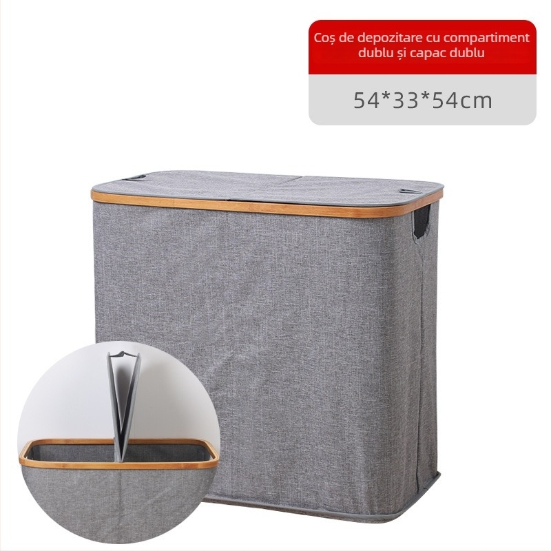 Coș de rufe plier din bambus, stil japonez, brand CYYC/Chen yiyouchuang, model 000000, lansat în 2019