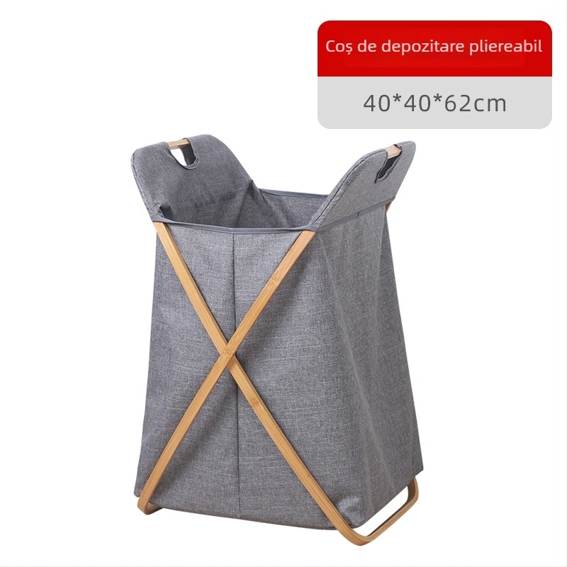 Coș de rufe plier din bambus, stil japonez, brand CYYC/Chen yiyouchuang, model 000000, lansat în 2019