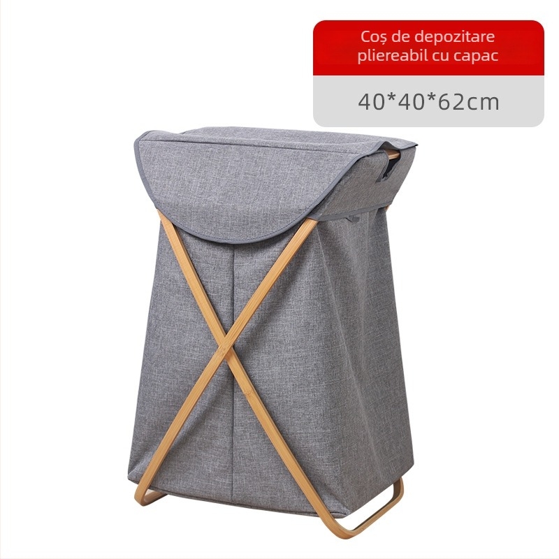 Coș de rufe plier din bambus, stil japonez, brand CYYC/Chen yiyouchuang, model 000000, lansat în 2019