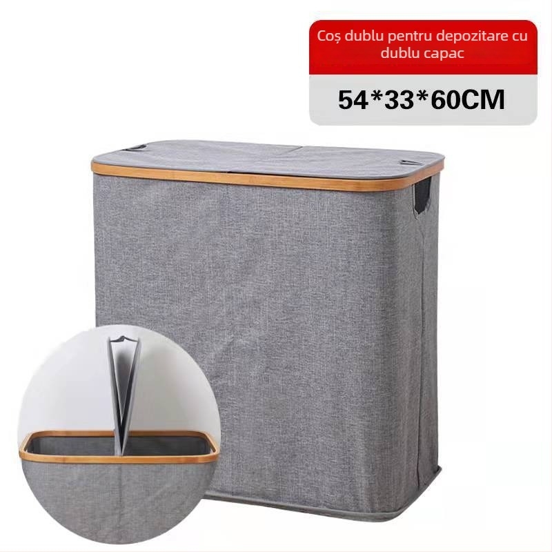 Coș de rufe plier din bambus, stil japonez, brand CYYC/Chen yiyouchuang, model 000000, lansat în 2019