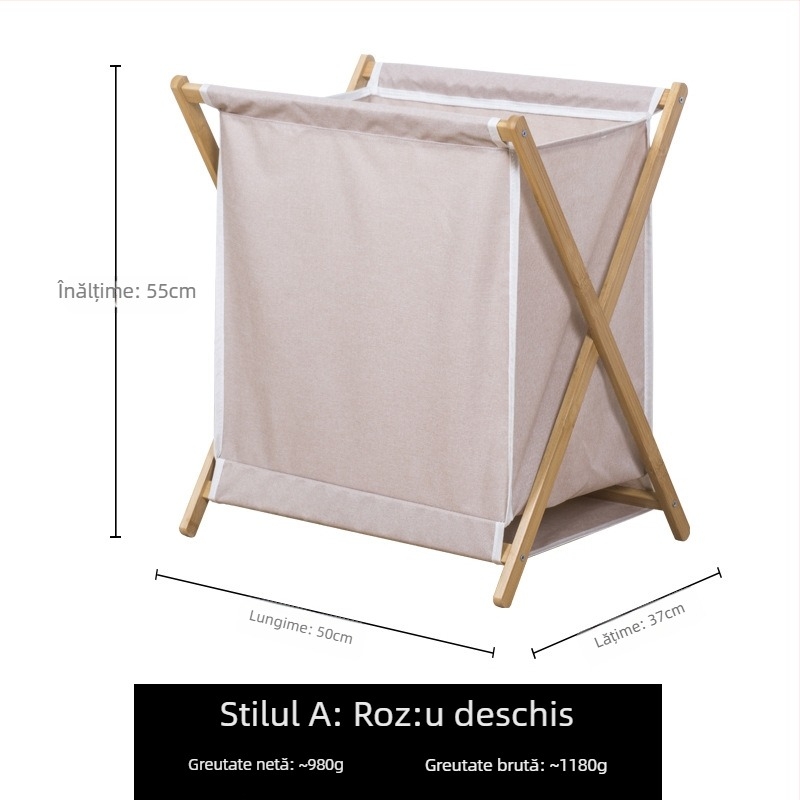 Coș de rufe plier din bambus, stil japonez, brand CYYC/Chen yiyouchuang, model 000000, lansat în 2019