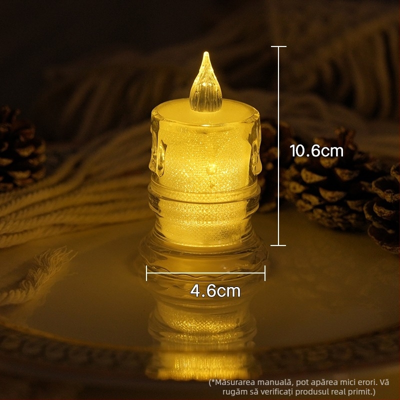 Lumânare LED pentru tablete de ceară aromaterapie, ceară din amestec de soia (Brand: Altul; Tip: tablete de ceară aromaterapie; IP: Nu)