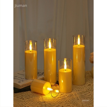 Lampă electrică cu lumânare pentru scene romantice, iluminare LED de atmosferă, lumânare decorativă falsă, Aromatherapy Wax Slice, Brand Panning, Cod 968992369346