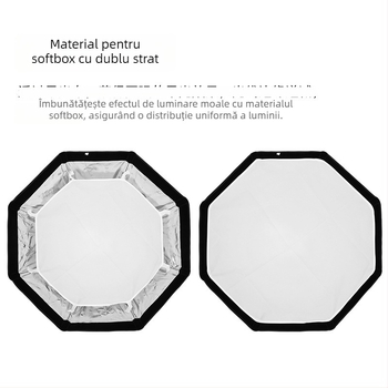 Jiebao K2 Cutie cu Lumină Moale cu Grilă Octagonală – Montare Rapidă pentru Fotografie de Studio