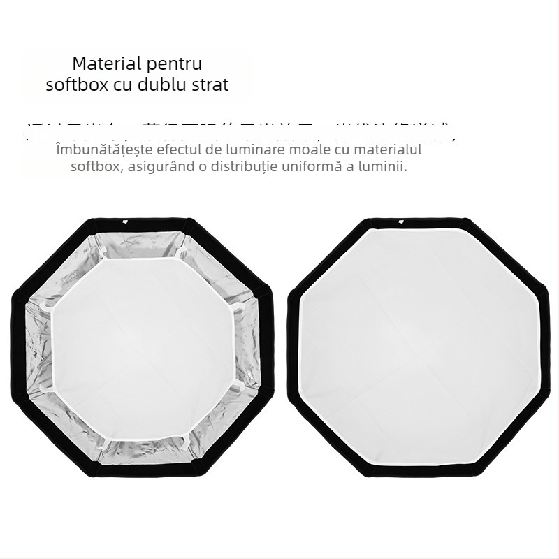 Jiebao K2 Cutie cu Lumină Moale cu Grilă Octagonală – Montare Rapidă pentru Fotografie de Studio