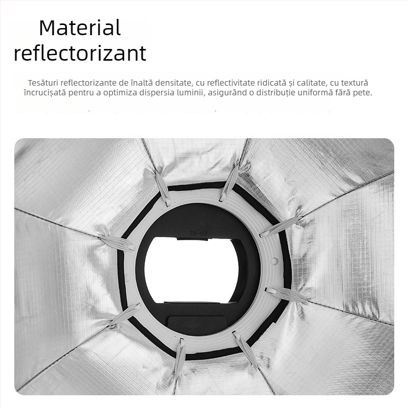 Jiebao K2 Cutie cu Lumină Moale cu Grilă Octagonală – Montare Rapidă pentru Fotografie de Studio