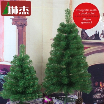 Brad de Crăciun Lin Jie (material: PVC ecologic, sârmă de fier, sârmă de polipropilenă; categorie: Brad de Crăciun; aplicații: decorare în mall, acasă, la școală)